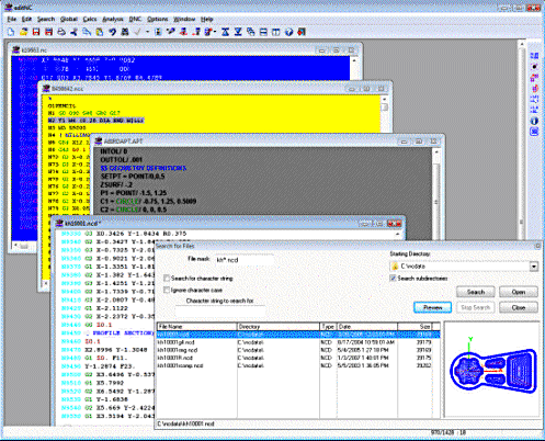 ...componi G-code con listati di varie provenienze e verifica subito il risultato...